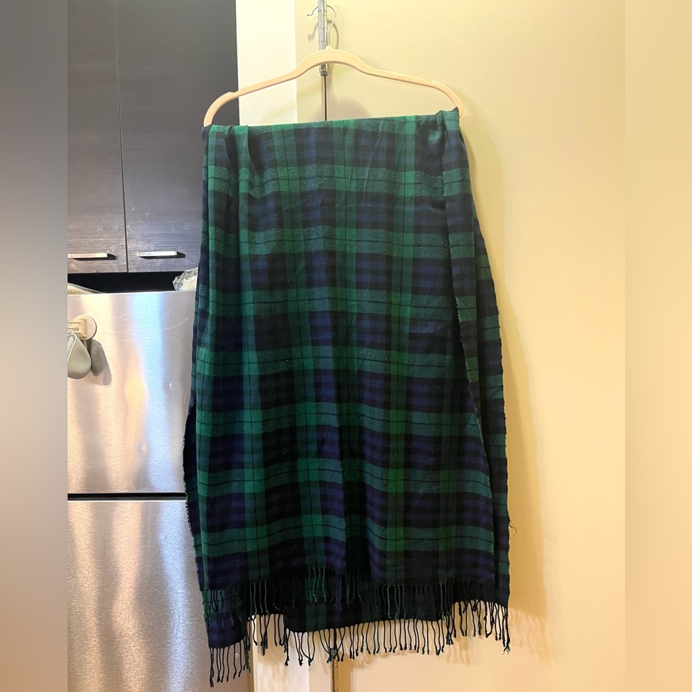 Green plaid scarf